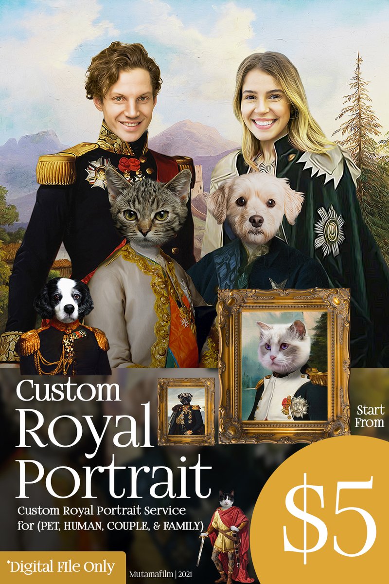 Royalfams2's tweet photo. Check it out! we provide Royal Portraits Service for Pet, Human, Couple, &amp; Family only for $5

Visit the bio for more costume variants and detailed information.

Tag:
#giftideas #GiftOfLife #gift Takeoff #RedefineTheCar #SupergirlCW #Supergirl #QueenSugar #TheOvalOnBET
#TheFlash https://t.co/BVDGeG1evx