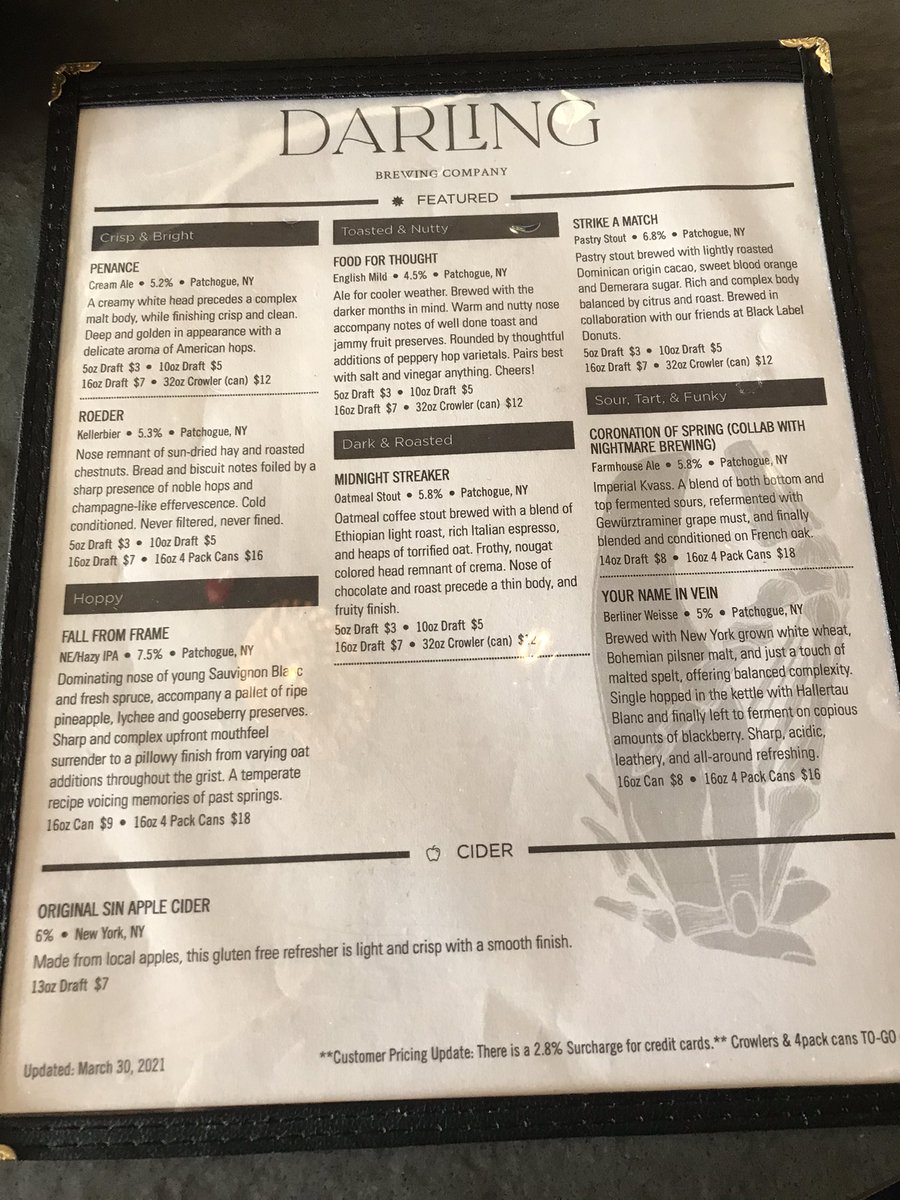 LIBreweries's tweet image. Stopped by @darlingbrewingco for a few brews. @sours_and_sass was a great host. The Fall From Frame NEIPA was great. Plus sours. #longislandbeer #longislandbeerscene #craftbeer #drinklocalbeer #drinklocal #cansofbeer #lookatmycans #mycans #mycansaresexy #beer #neipa #hazyipa