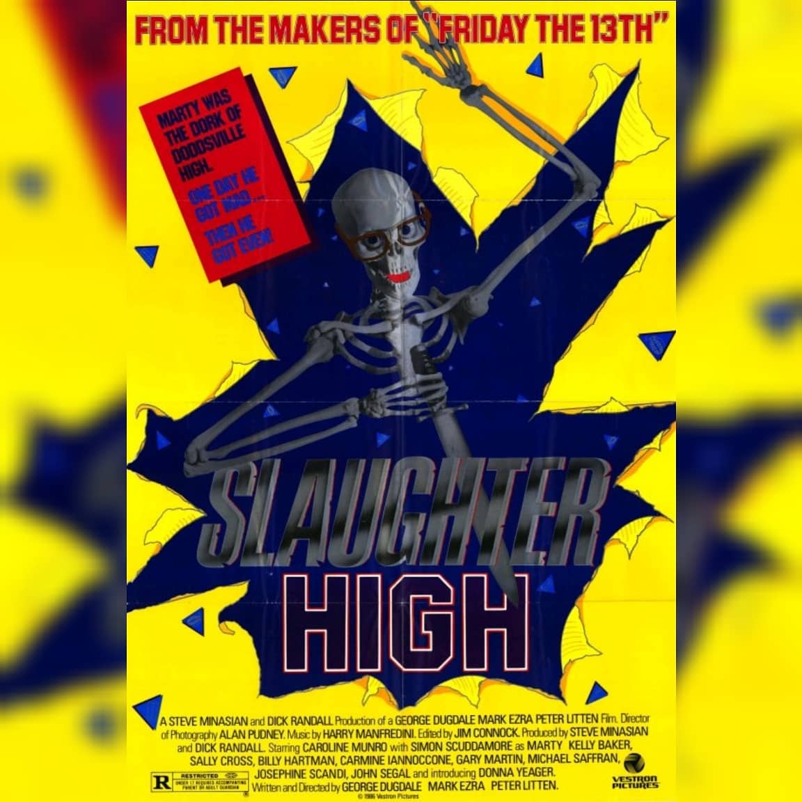 BurntOfferings_'s tweet photo. Hey hey! We are back this weekend talking about the 1986, prank gone wrong, slasher SLAUGHTER HIGH. So, splash some nitric acid on your face to freshen up and tune in this weekend.
#burntofferingspodcast #horrorpodcast #podcast #slaughterhigh #80shorror #80sslasher #slasherfilms https://t.co/SvWFmdxQ6W