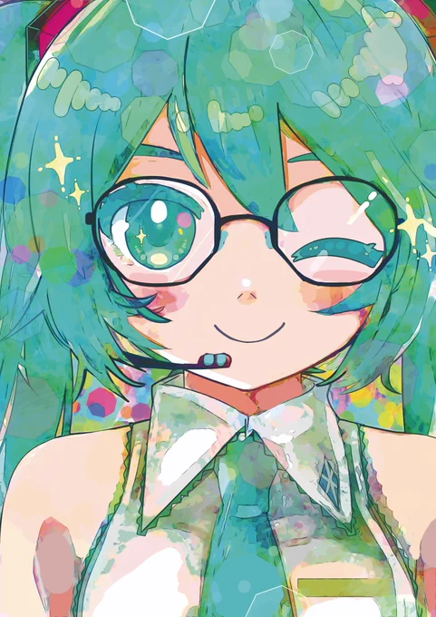 メガネの初音ミクさん? 