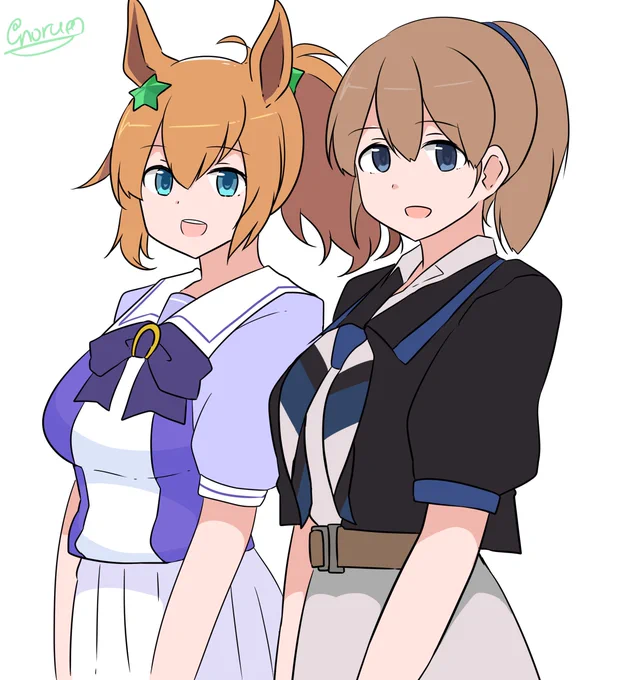 #今月描いた絵を晒そう 
ウマ娘/艦娘まちまちと 