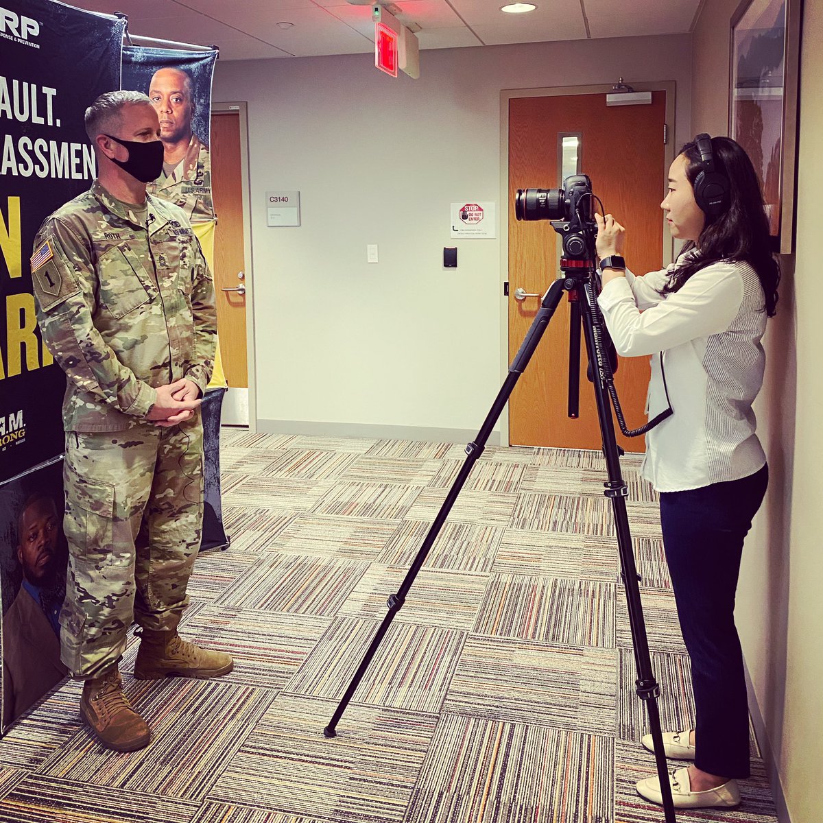 okayestPAO's tweet photo. Getting ready for #SAAPM2021!! #NotInOurArmy https://t.co/1P5LTXND8t