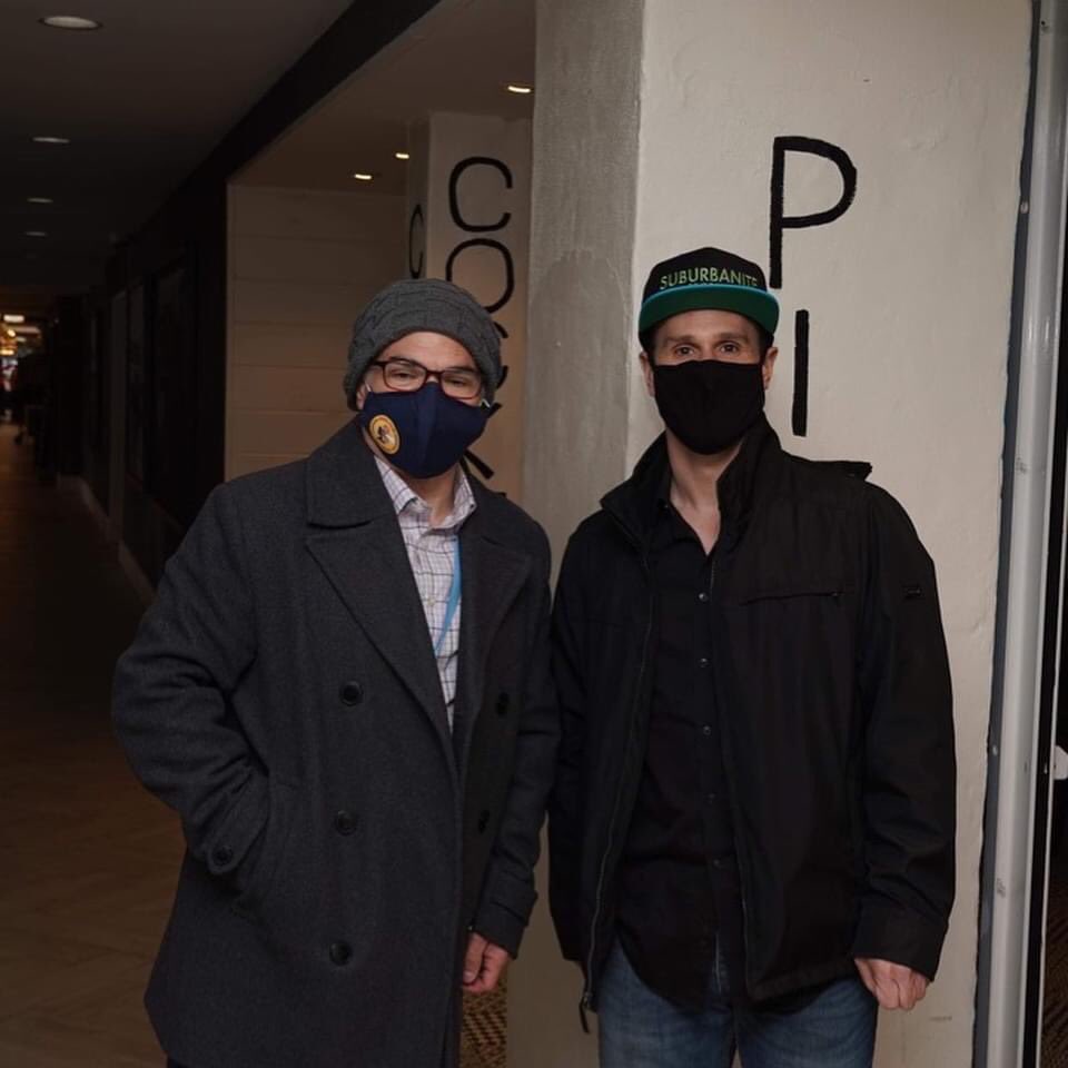 DWSchoner's tweet photo. So.  Much. Talent.  At. @GardenStateFilm

Capone - #Rapper 
Tom Bentley - #Filmmaker 
Kyle Ward - #Composer https://t.co/hm4EwHOKIP