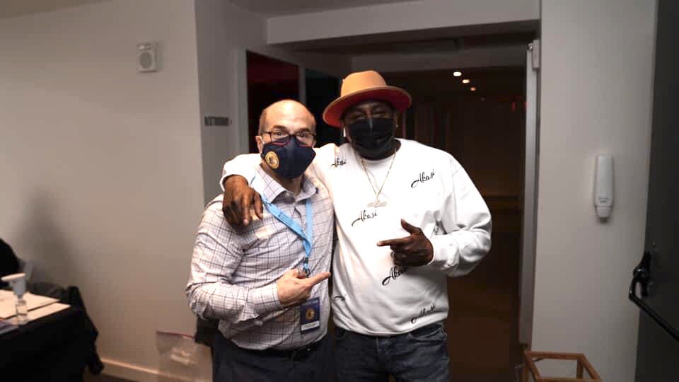 DWSchoner's tweet photo. So.  Much. Talent.  At. @GardenStateFilm

Capone - #Rapper 
Tom Bentley - #Filmmaker 
Kyle Ward - #Composer https://t.co/hm4EwHOKIP