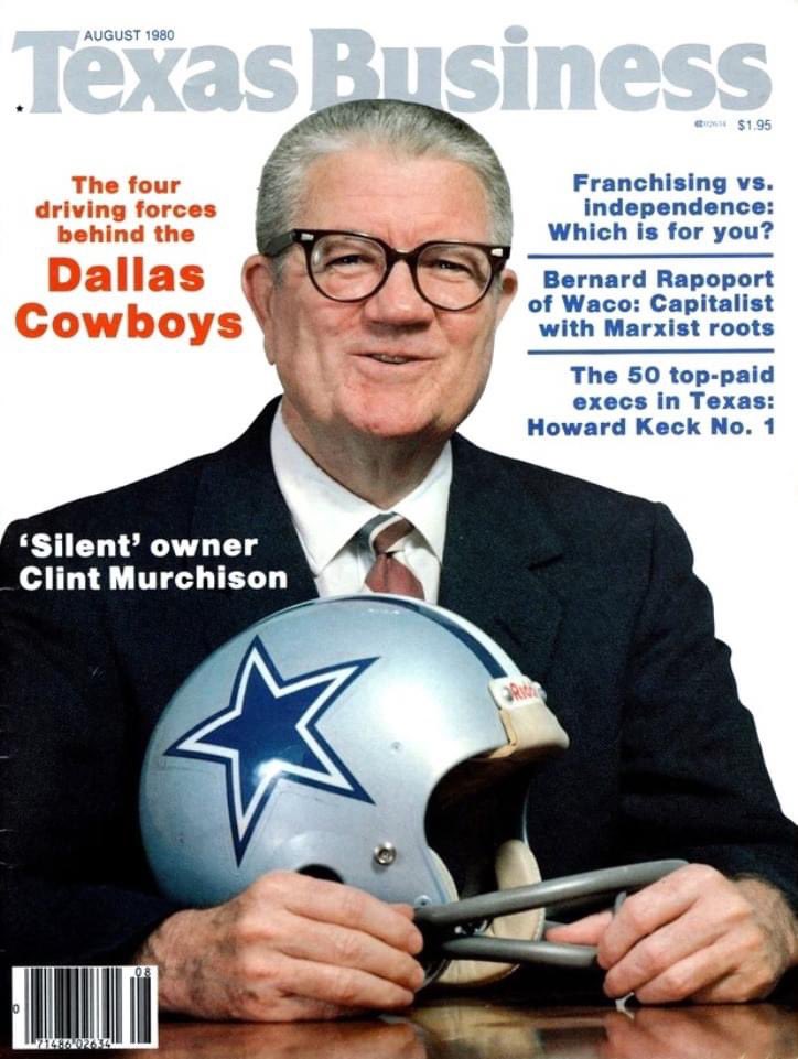 March 30th: On this day in 1987, Dallas Cowboys Co-Founder and original majority owner Clint Murchison Jr. died of pneumonia at the age of 63 in Dallas. He was born September 12, 1923. #60sCowboys #FirstCowboys #CowboysNation <a href="/Gil_Brandt/">Gil Brandt</a> #DallasCowboys #OldTimeFootball #NFL