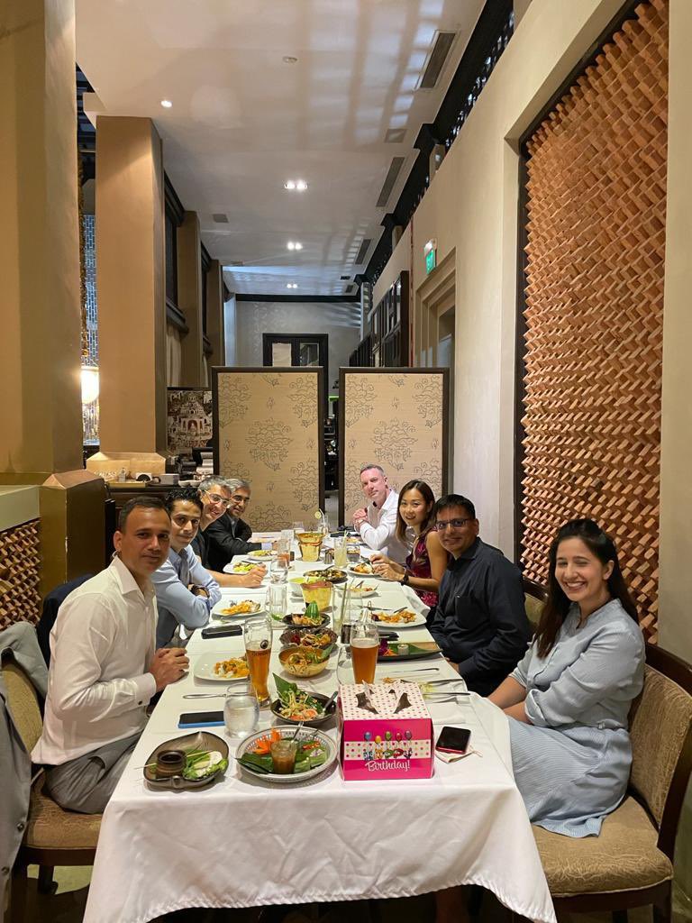 Thank you <a href="/0800amitgupta/">Amit Gupta</a> for hosting a wonderful dinner and congratulations on your new role with <a href="/TiEsingapore/">TiE Singapore</a>. #Entrepreneurship #innovation #inclusion