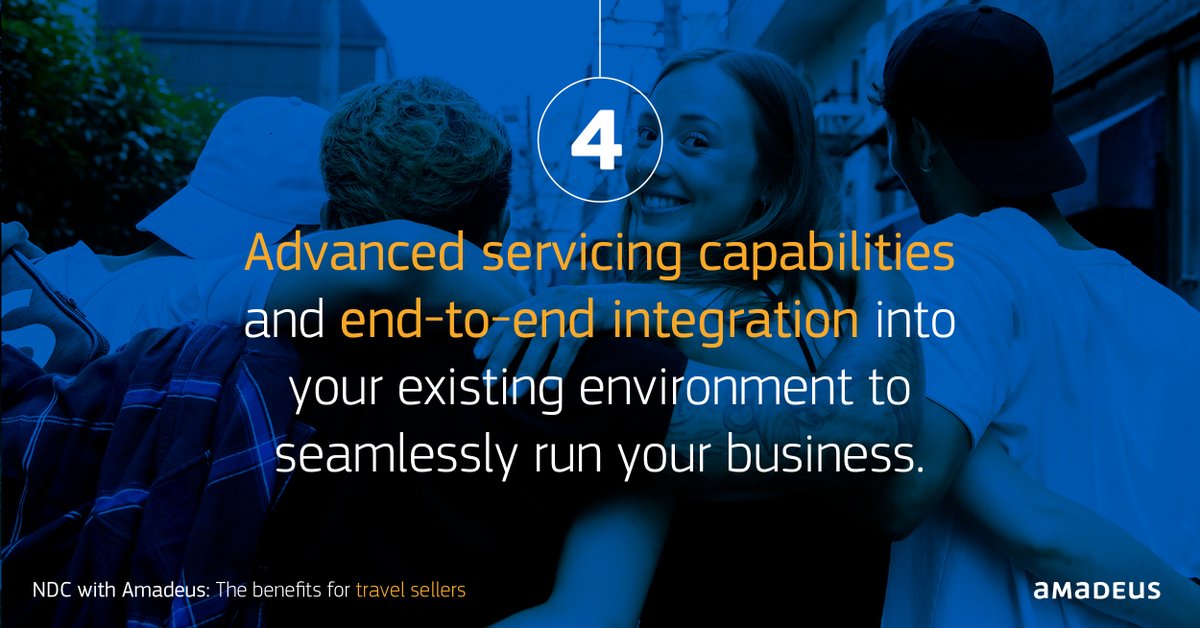 1ASeb's tweet image. Servicing is required for the adoption of NDC at scale - and therefore critical to the success of NDC. Find out how Amadeus is working with travel sellers to integrate NDC: ow.ly/Fe2n102COeI #TravelAgencies #NDC #Amadeus