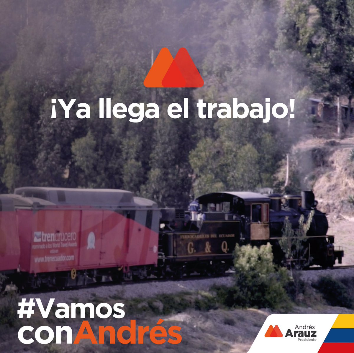 Marita_Munoz_EC's tweet photo. ❣ Ya llega el momento, nace la esperanza, se levanta el Ecuador ¡Vamos con Andrés, volveremos a soñar! 💫
🦾 Acompaña y difunde nuestro nuevo himno de campaña, ¡que suene en todo el país! 🔊
#VamosConAndrés
#ContigoConTodosAhora 🇪🇨 https://t.co/2fVdkWgDKI