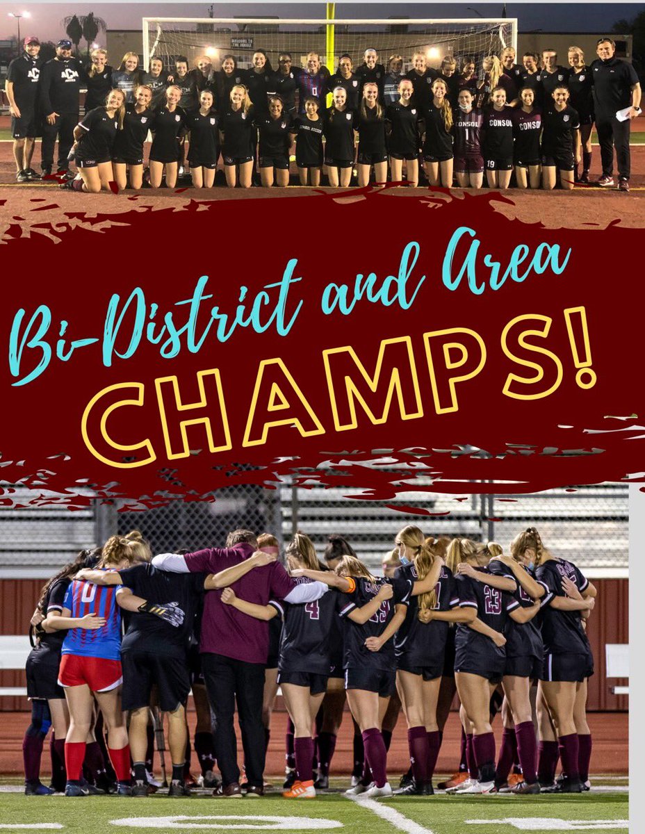 amcConsolSoccer's tweet photo. 🚨🚨⚽️AREA CHAMPS⚽️🚨🚨

The Lady Tigers went on the road tonight and defeated McCallum 5-0–we are off to the Regional Tournament!

⚽️⚽️⚽️🎩🎩🎩 @Lily_hickson 
⚽️🅰️ @HomeyerKate 
⚽️ @PurryEva 
🅰️ @belllathompson 
🅰️ @kaylaT014 
🅰️ @abby_yk 
🅰️ Evi

❌⚽️❌ @crites_alyssa 

#1and0 https://t.co/iuHjcMQPcO