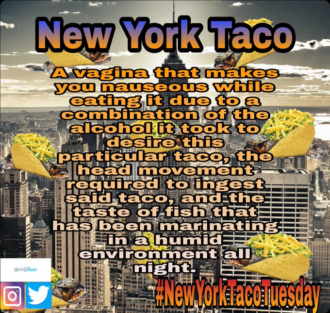 🤢🤮Explorer note: do not get drunk and eat street tacos . Happy #NewYorkTacoTuesday https://t.co/ja3e<a href="/tag/newyorktacotuesday"class="tags"><span>#newyorktacotuesday</span></a>