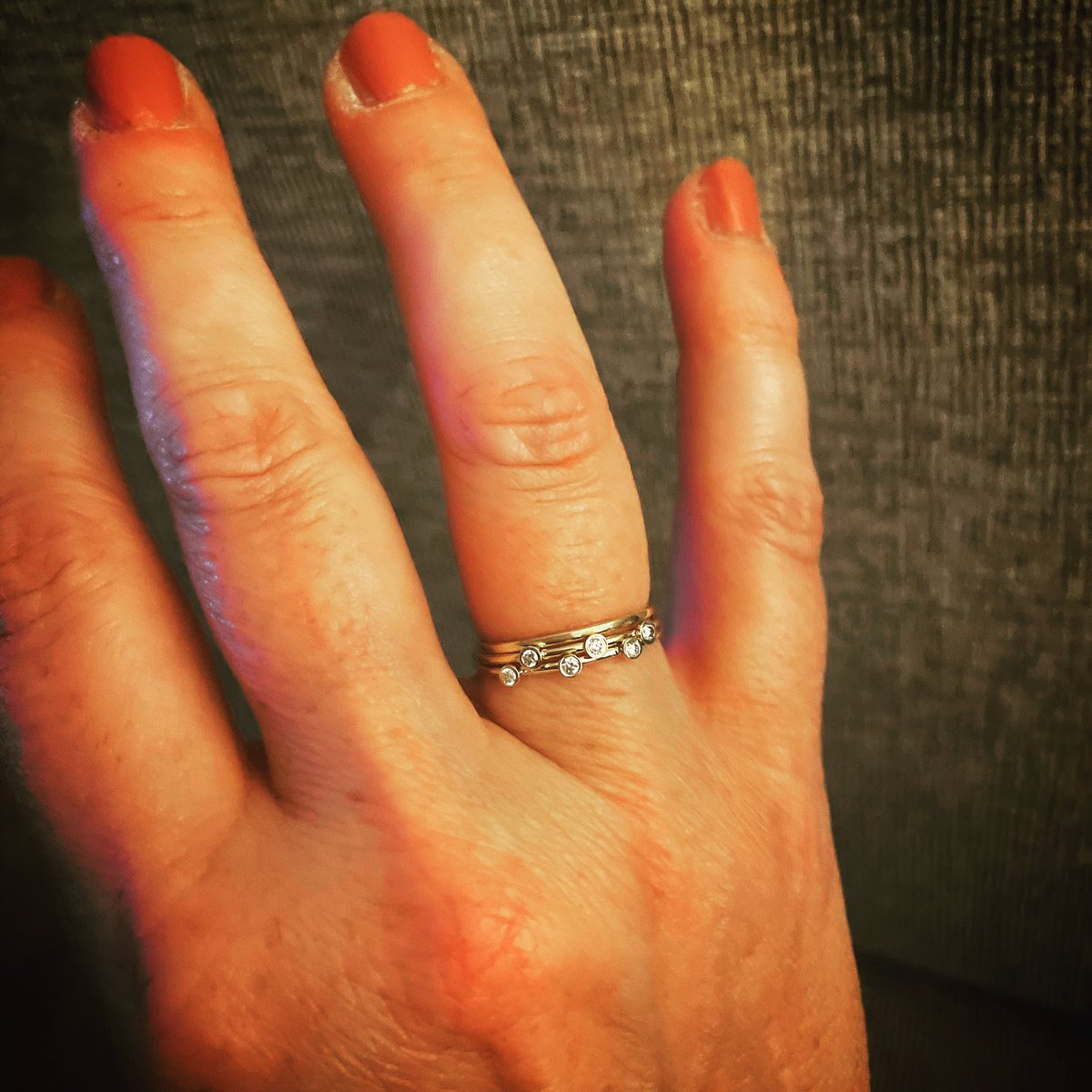 emilyaa1971's tweet photo. classic ring https://t.co/zWw6LZ0FtC I just received my 2 stunning diamond bands. So happy! Perfect, dainty, delicate and shiny! 💞💞💞💞💞 https://t.co/ncP0cVgrhV