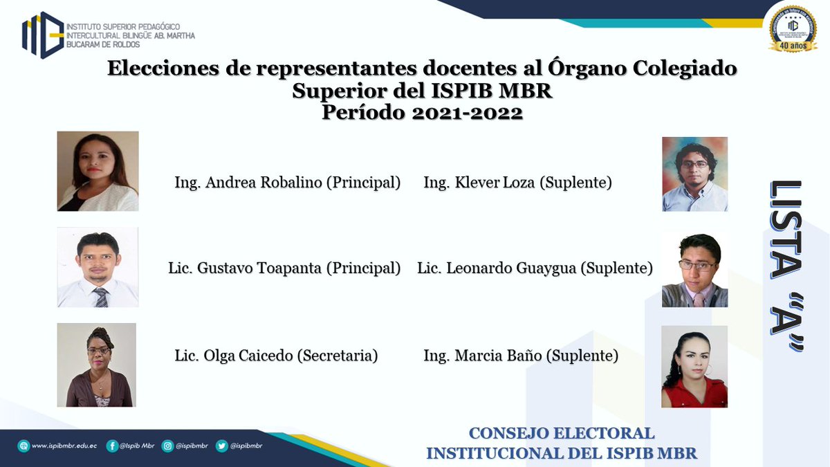 ISTMBR's tweet photo. El Consejo Electoral Institucional del @ispibmbr, invita a las y los docentes, a participar en las elecciones para elegir los representantes docentes al Órgano Colegiado Superior, período 2021-2022, a realizarse el día lunes 5 de abril del presente año, de 8 a.m. a 17:00 p.m. https://t.co/Imw3KLbQdt