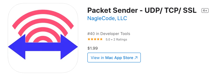 NagleCode's tweet photo. #40 Developer Tools in the Apple App Store!
https://t.co/yzN0YFCgSj
#PacketSender https://t.co/stIc4yfgSB