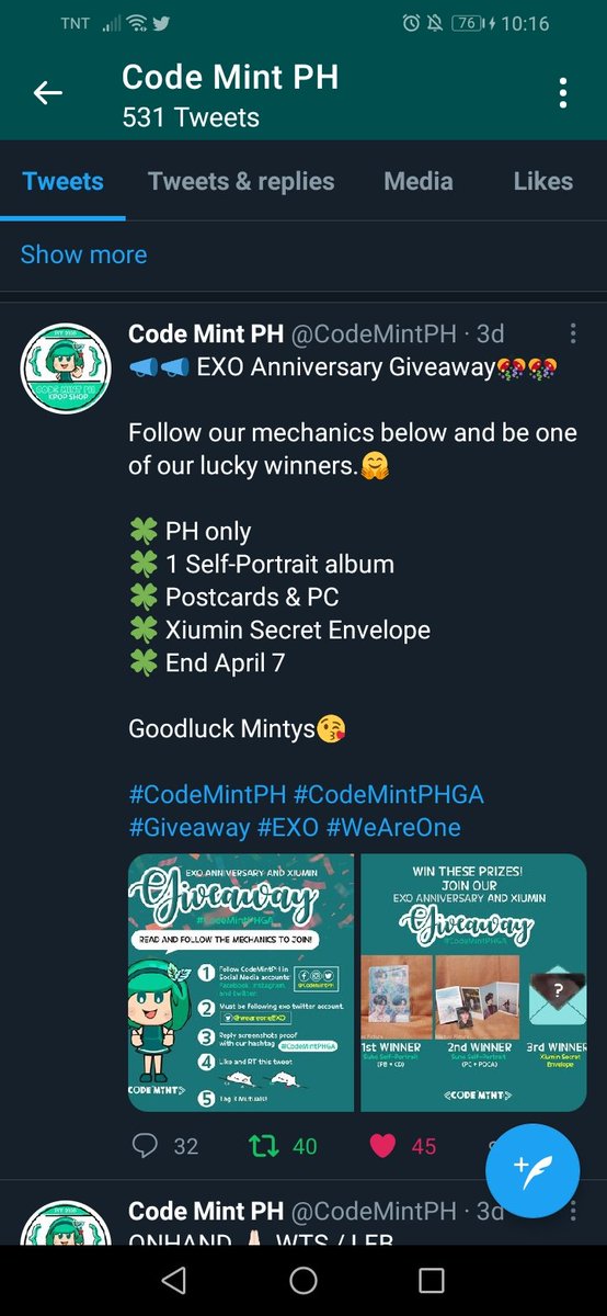 yourboy_jaz's tweet photo. @CodeMintPH #CodeMintPHGA thank you po:)
@exo_loml @Mechel_x0x0 @BaekhyunieExu
Btw, happy 300 followers 💕 https://t.co/wFfdrTBqM3