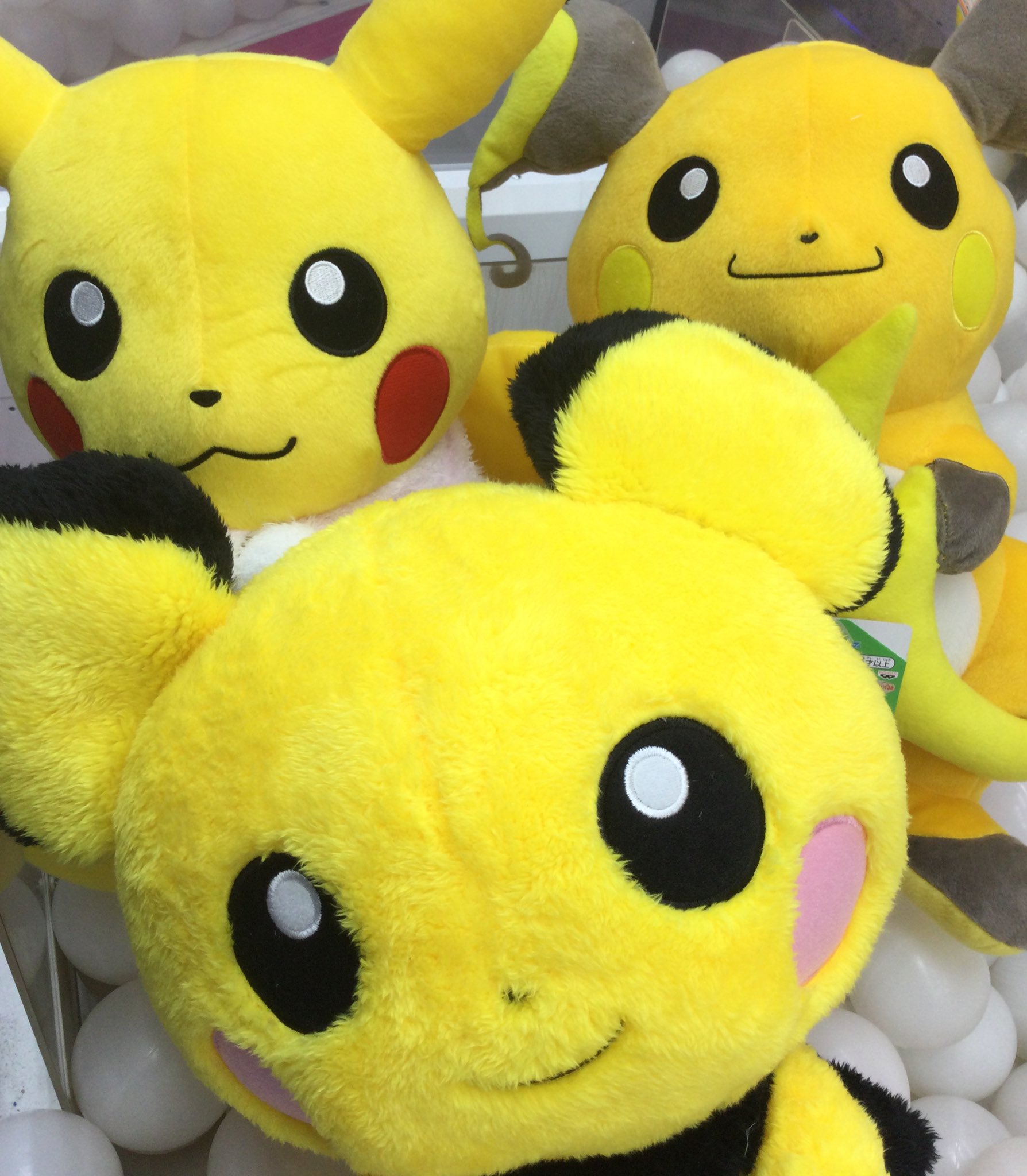 クラブ セガ 立川 ポケットモンスター ほっこりいやされ めちゃでかピチューぬいぐるみ ポケットモンスター めちゃでかぬいぐるみ ウィンターピカチュウ ポケットモンスター しっぽみてみて めちゃでかライチュウぬいぐるみ 今なら進化系が揃えられます
