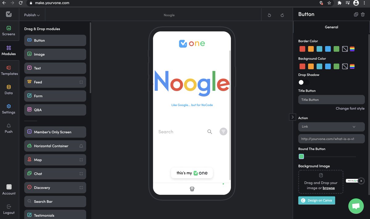 Kenbuildsthings's tweet photo. Lets see if we can get @Google to send us a cease and desist letter 😂😂 @thejeremyredman #Noogle #NoCode #NoCodeGoogle https://t.co/HsSiiYGyIj
