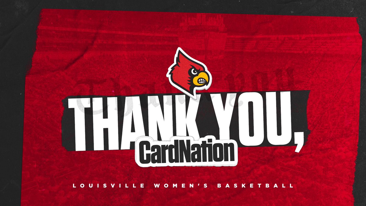 LouisvilleWBB's tweet photo. In a season unlike any other, you were our constant #CardNation.

We can't thank you enough for your support this year... we couldn't have gotten this far without you. 

#GoCards https://t.co/ZxaruvEdkR