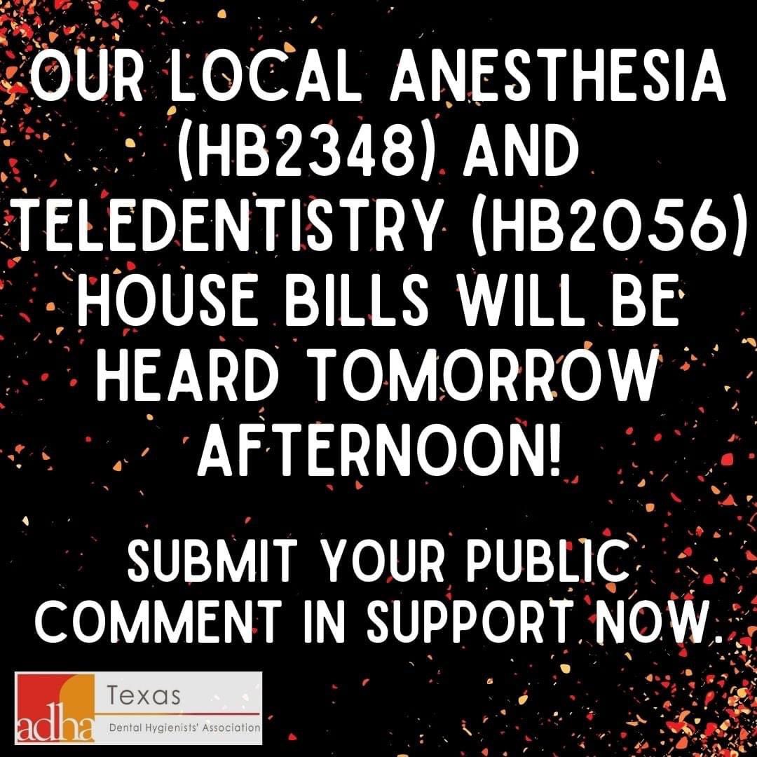 TexasDHA's tweet photo. Submit your public comment now for HB2348 and HB2056 https://t.co/bjhEtsSAtA https://t.co/b9f4Nq4or0