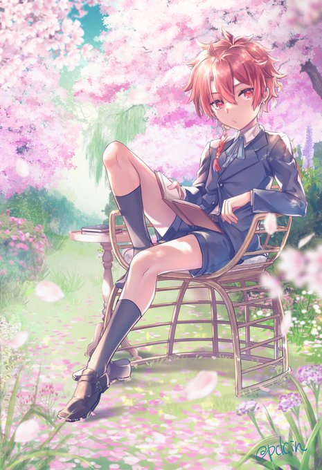 久々にカラー絵描きたいと思っていたらいいお題があったので桜アレキくん!
#odaibako_pdcin https://t.co/WGQHzDDDc9 