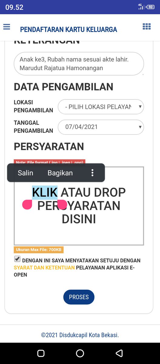 Tdk bisa drop file yg mau di upload di e open <a href="/pemkotbekasi/">Pemerintah Kota Bekasi</a> ATAU