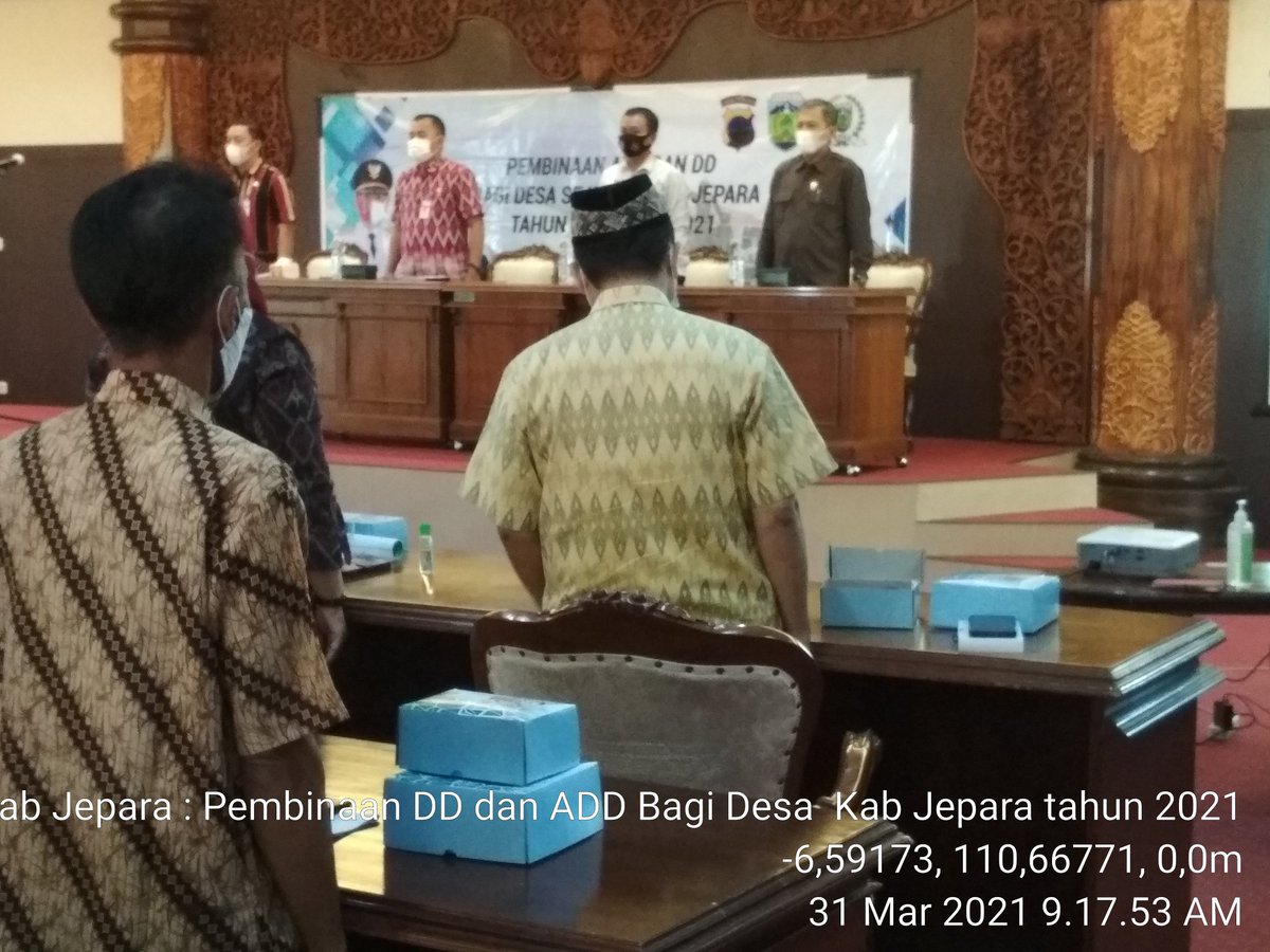 Adibakrom3's tweet photo. Pembinaan ADD Dan DD Bagi Desa Se- Kabupaten Jepara Tahun Anggaran 2021
@jokowi 
@halimiskandarnu 
@fachrilabalado 
@kemendesa
@tppkemendes
@ganjarpranowo
@tppijateng https://t.co/3COTt9My1w