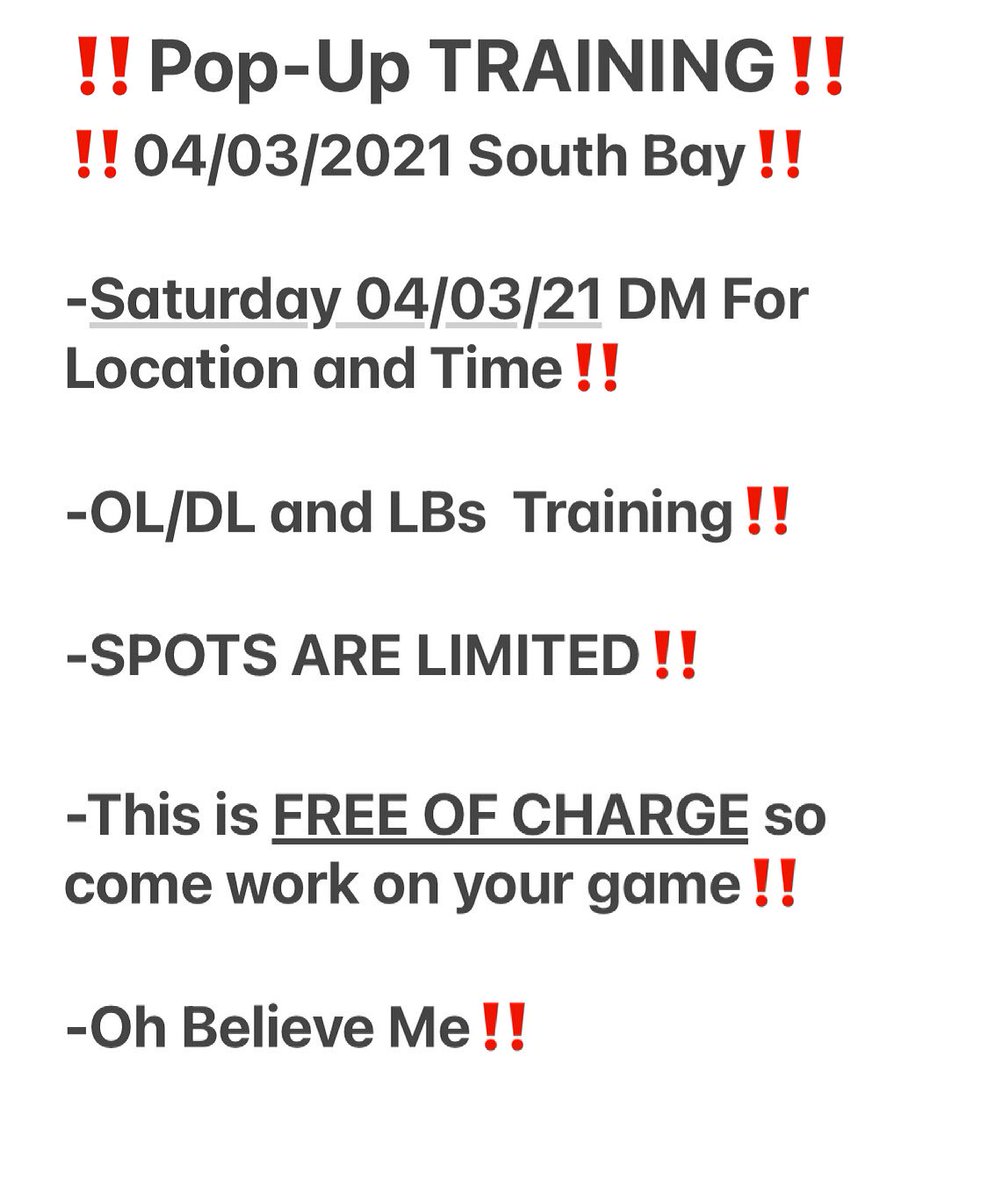 _OhBelieveMe's tweet photo. Pop Up Boyz‼️We Back This Weekend‼️ If you want to work on your game FOR FREE‼️HIT THE DM for details‼️ #OBM #PopUpBoyz #RealBoyz @DLCoachTiaDAC @DaLinemanHunter @TD_Preme @CoachAmoako https://t.co/zJBMmg4Xw1