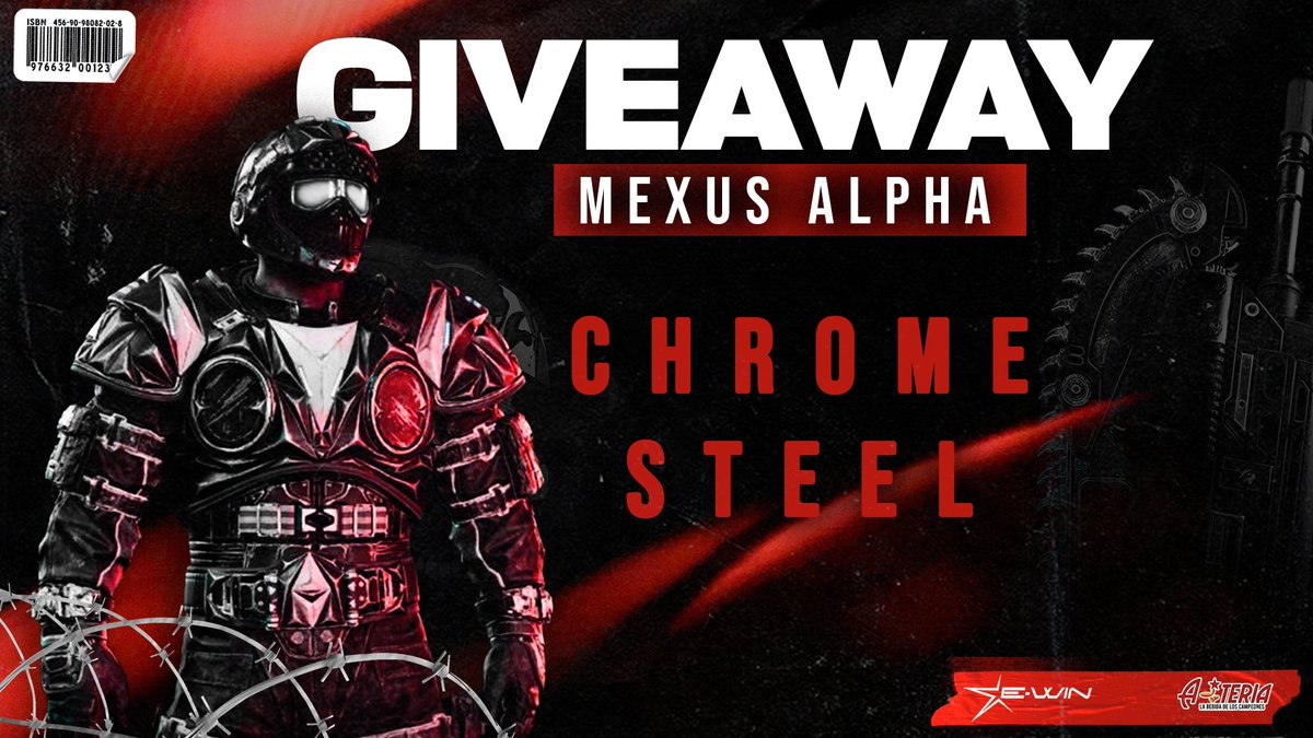 ¡G I V E A W A Y  PARCERITOS!🖤

Benjamín chrome Steel!⚙️

REGLAS❗
Seguirme aquí
En Twitch: twitch.tv/mystiquel3
Seguir a <a href="/MexusAlpha/">Mexus Alpha</a> y @MxANekrosV
-Dar retweet y ❤️ 
(Capturas en los comentarios)
Suerte! El ganador se anunciará el domingo en mi canal de Twitch, pendientes💕