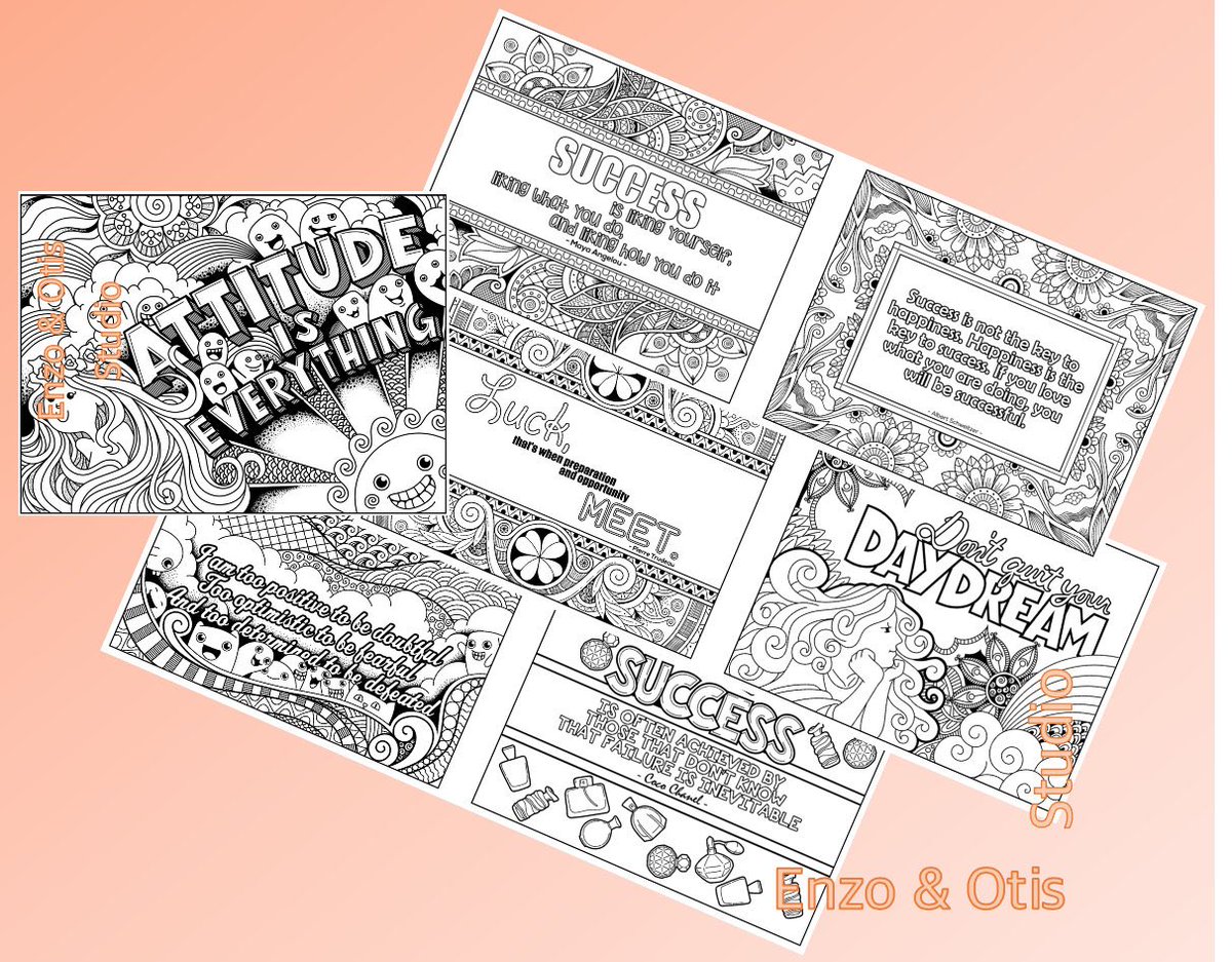 Excited to share the latest addition to my #etsy shop: Motivational Coloring Pages etsy.me/3rwx6bC