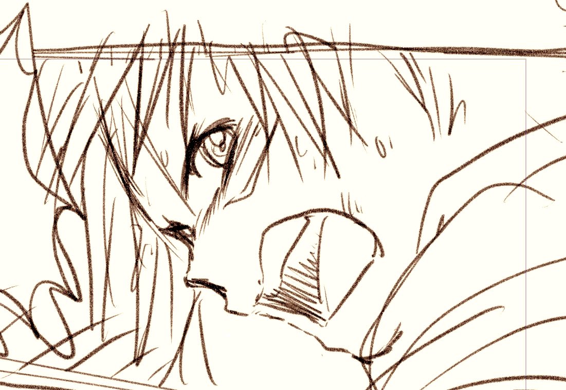 漫画。今回いつもと違う進め方?
通常はプロット(セリフの羅列)→見返してもきっと難解で雑なネーム→本番なんですが、
いきなり描き込み多いネーム兼下書きで進めてみてます??まだなんページになるかわからないぞー?
職場は午後からもっとバタバタするかと?うう、かったるいなぁ?