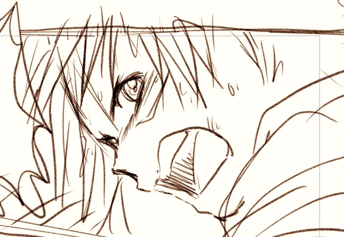 漫画。今回いつもと違う進め方?
通常はプロット(セリフの羅列)→見返してもきっと難解で雑なネーム→本番なんですが、
いきなり描き込み多いネーム兼下書きで進めてみてます??まだなんページになるかわからないぞー?

職場は午後からもっとバタバタするかと?うう、かったるいなぁ? 