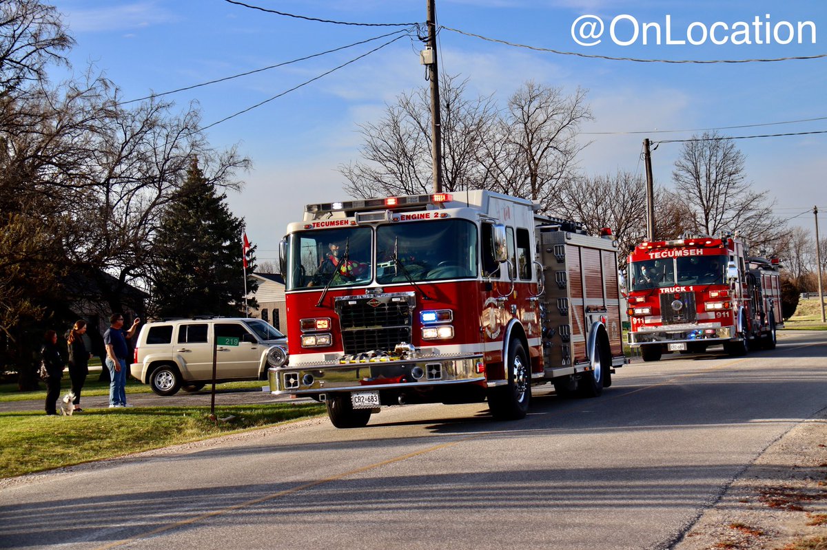 I wanna give a big thank you to <a href="/TECFD/">Tecumseh Fire 🇨🇦</a> &amp; <a href="/EssexWindsorEMS/">Essex-Windsor EMS</a> for showing there support for Kyle. He wanted to be a firefighter &amp; a first responder since he was a kid. I had the honor of being one of his best friends.. Gone but never forgotten.. His family greatly appreciated it