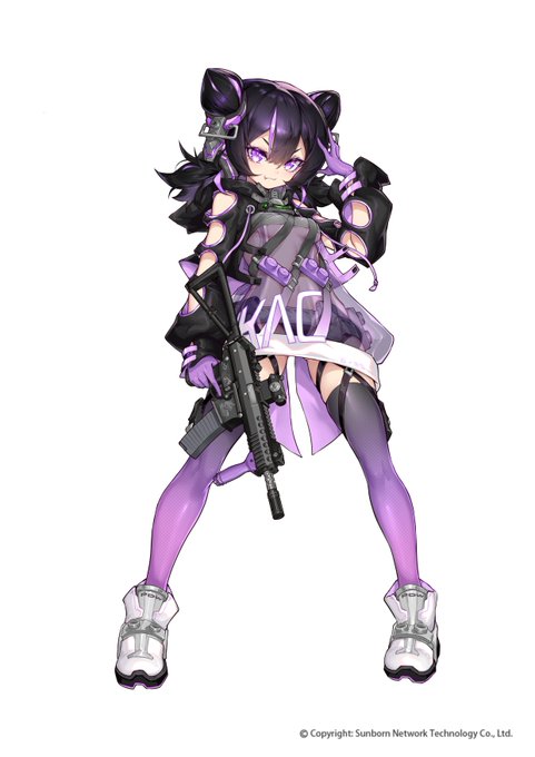 为少女前线绘制的KAC-PDW
重创版是修正前的 