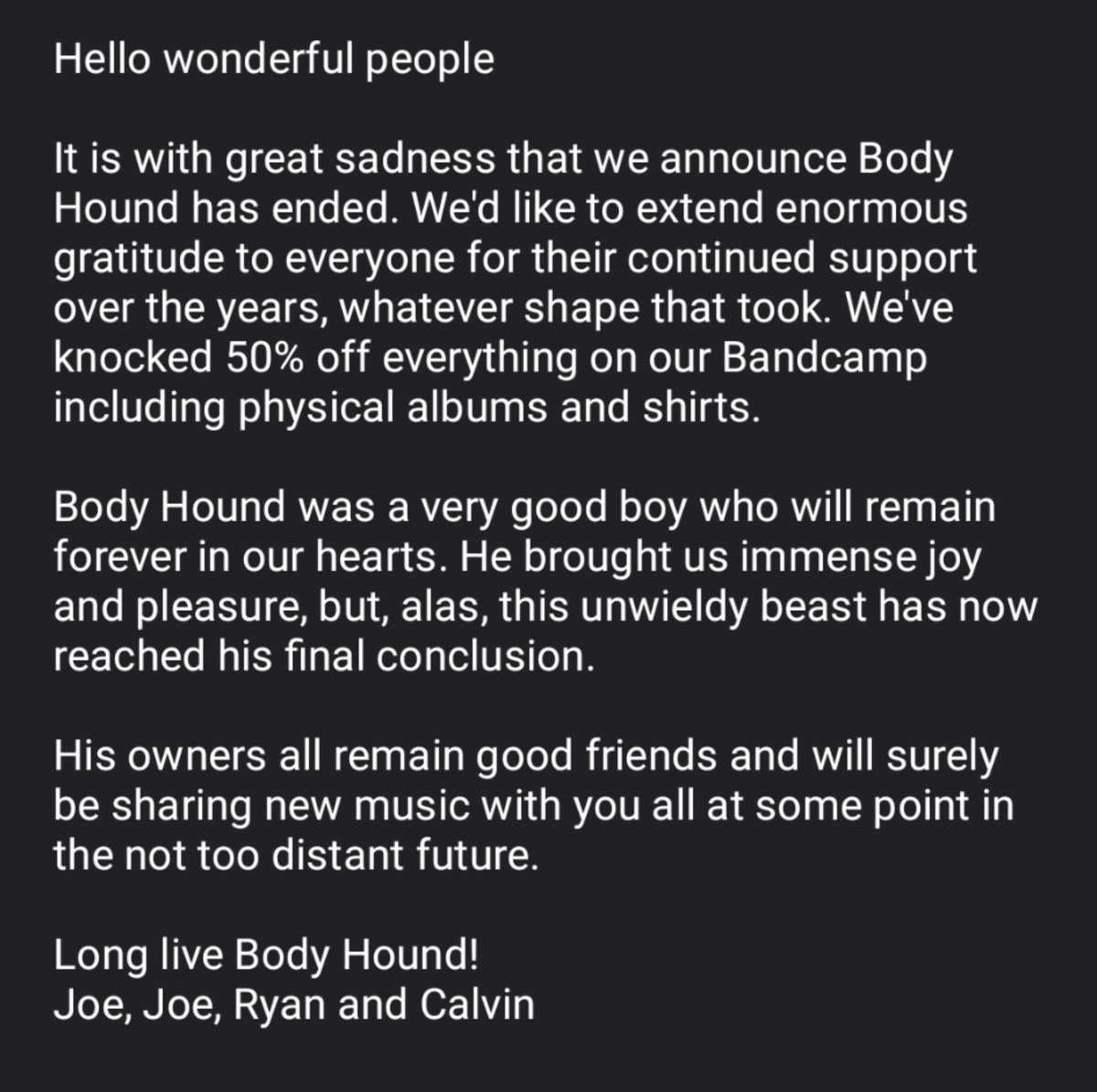 Body Hound (deceased) tweet media