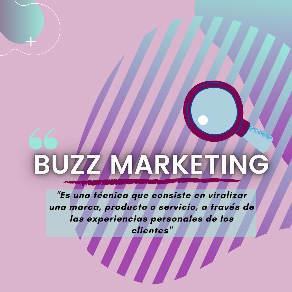 MarketingEdtech's tweet photo. 🙋‍♀️Buzz Marketing 

🧐¿Conocías está técnica?

👉Los clientes son quienes hablan y alienten a otras personas a adquirir lo que estamos ofreciendo https://t.co/AtfSfTF05W