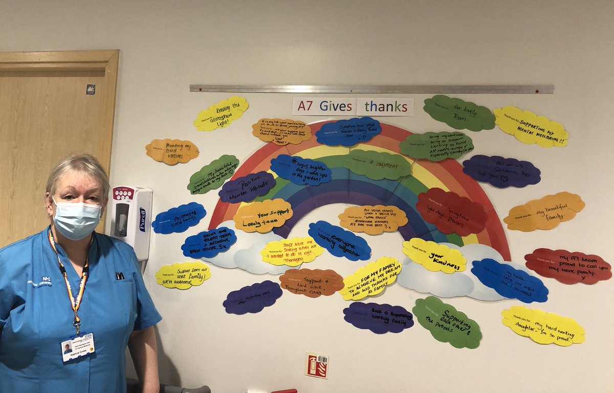 SueWhit73224135's tweet photo. @A7Wtwa have our giving thanks rainbow today on display and full of positive quotes 💙🌈🌟Thanks Trish x @opalassessunit @GastroWardWTWA @RosetreeH @MagicsjbSarah @Narinde40612684 @MedicalWtwa @wellbeingmatron #workfamily #everyonematters @mftMedicineWTWA https://t.co/SByD9QNmpB