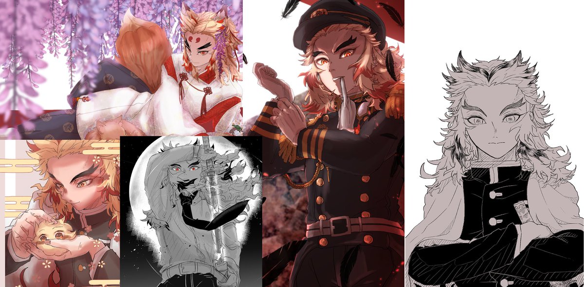 #今月描いた絵を晒そう 
うぴー!!🔥さんこれからも練習したいな… 