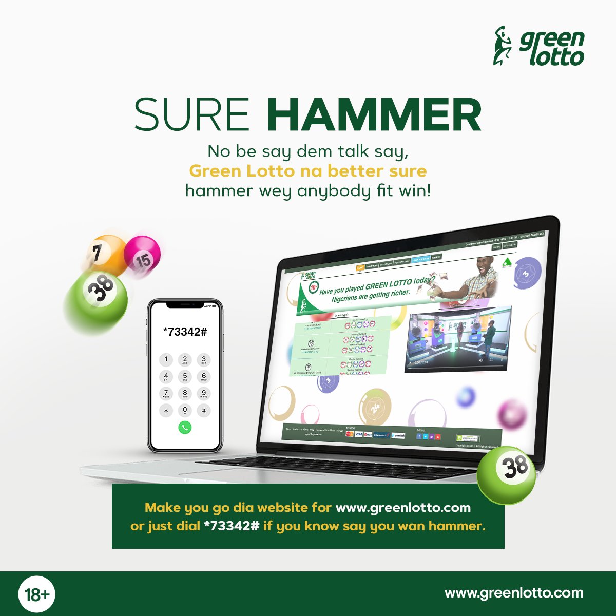 We have just two words to say
SURE
HAMMER

#GoGreen #Lotto #Winners #PowerBall https://t.co/mNWoUauW7G