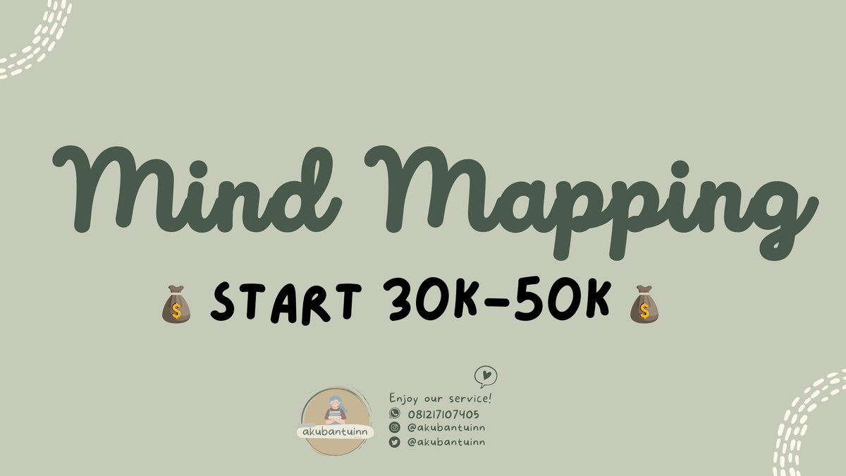 akubantuinn's tweet photo. ninuninu, yang butuh jasa mindmapping sini merapat! fastworkkk!
have a grateful day 🥰
#zonaba #zonauang #jokitugas #zonajajan #zonabu #zonatikus #jasatugas #jokitugasmurah #trusted #designdigital #mindmapping #jasatulis https://t.co/QrOpjs6pXN