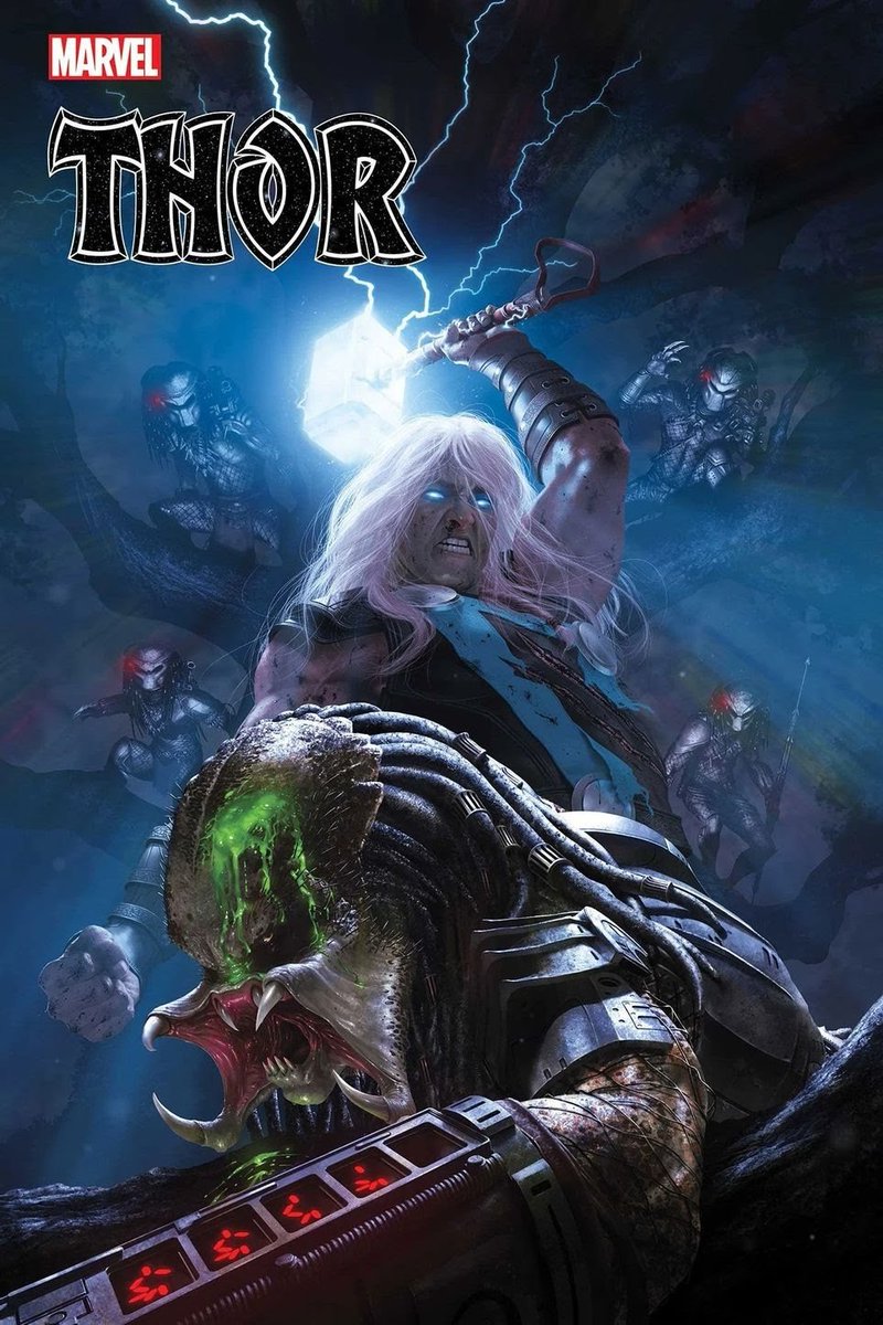 THOR VS THE PREDATORS variant cover released later this year. With marvel purchasing the comic book rights for predator and alien I expect some exciting things to come. https://t.co/EudlhahlVp