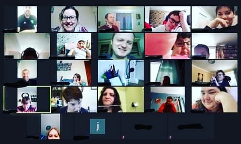 PowysFirst's tweet image. Tuesday Zoom Day!  We spoke about the Vaccine and how everyone had been contacted, Rebecca had a practise run of her Health speech for All Wales Manifesto Launch and of course we finished with a song and dance 😁😁😁