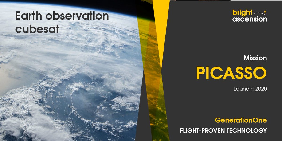 BrightAscension's tweet photo. Mission highlight: #ESA's PICASSO satellite is designed to investigate the upper layers of Earthβs atmosphere and it is yet another satellite that brought our innovative #flightsoftware in #space: https://t.co/HEnWvstM9x
#newspace #smallsat #cubesat #flightproven https://t.co/o0DxrU3JPf