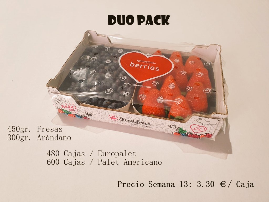 ExpFruits's tweet image. Premium quality strawberry and blueberries in the same beautiful brand box. If you need more information just call me or email me. #Sweet #Fresh #Duopack #strawberry #blueberries