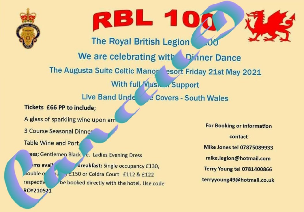 Unfortunately our event is cancelled