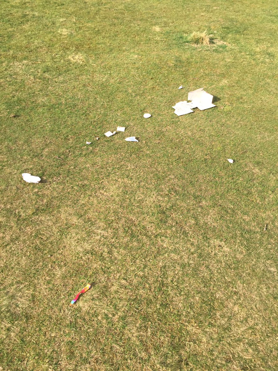 #suttonpark there has been so much litter left by park users