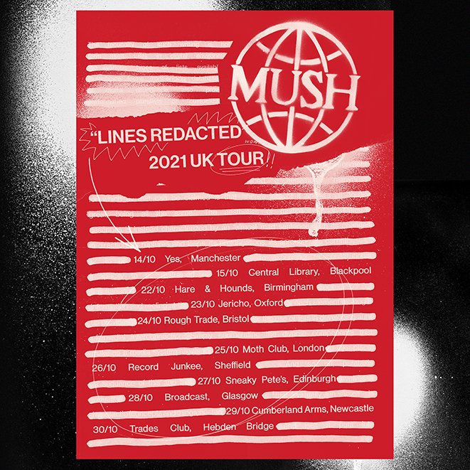 The seminal rock band MUSH have reformed to play a series of intimate UK dates. On sale tomorrow at 10:00.