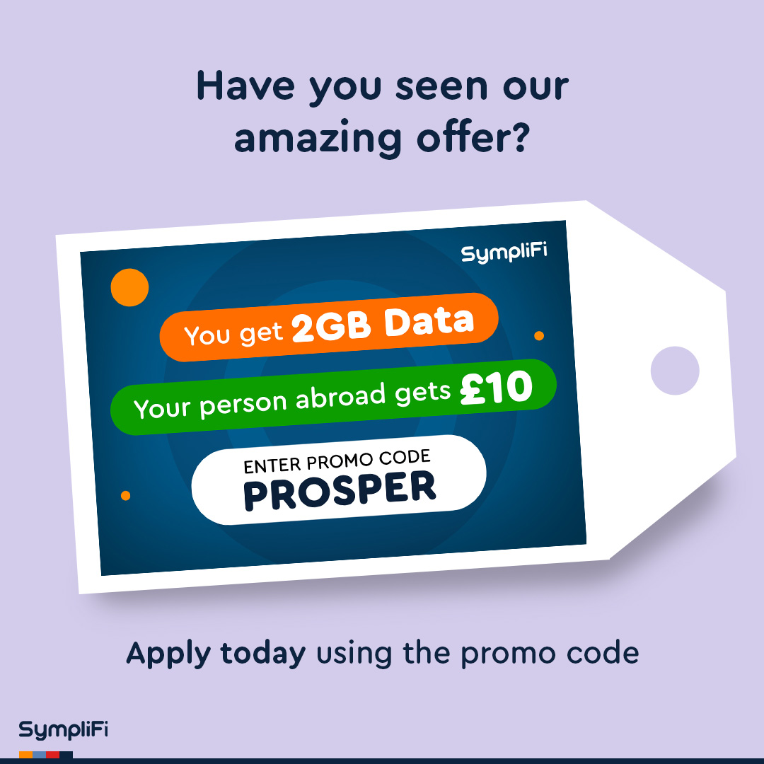 Symplifing's tweet photo. Enjoy the benefits of low interest loans with the help of your family or friend abroad, and both of you get rewarded.

Sign up today using promo code “PROSPER” to take advantage of this amazing offer.

*Offer available to first-time customers https://t.co/4YQehNVvKY