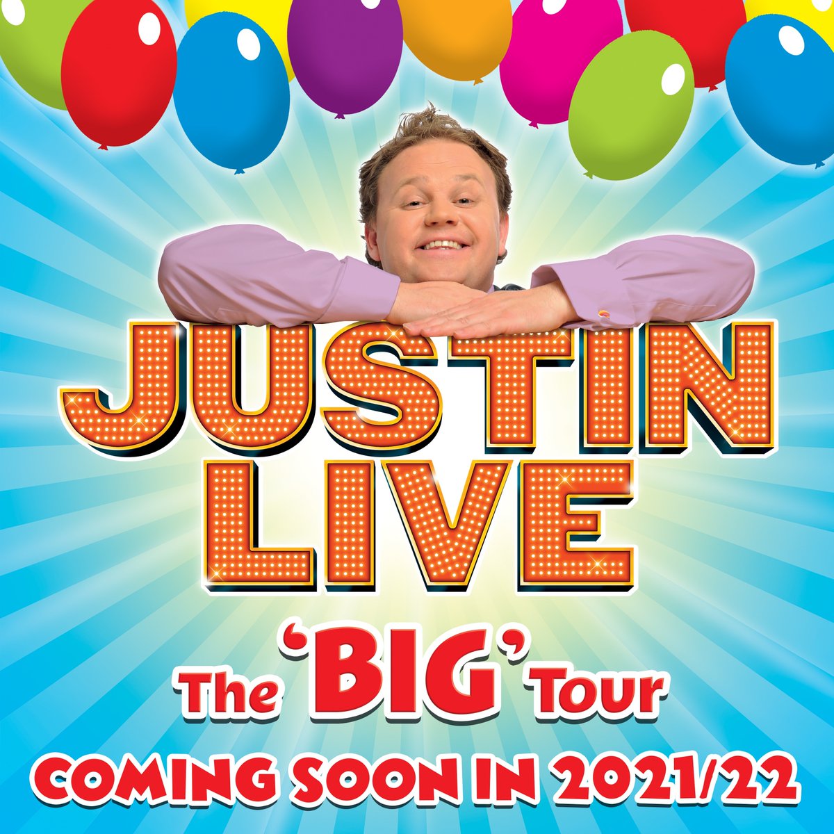 Imagine_Theatre's tweet photo. Children’s television megastar Justin Fletcher is heading out on the road with his all singing and dancing show Justin Live – The Big Tour!🌟

All Autumn 2021 &amp; Spring 2022 dates are on our website: https://t.co/dkIBYULJaT

#JustinLive #TheBigTour #JustinFletcherTour #SeeItSafely https://t.co/h2r4IVGZW6