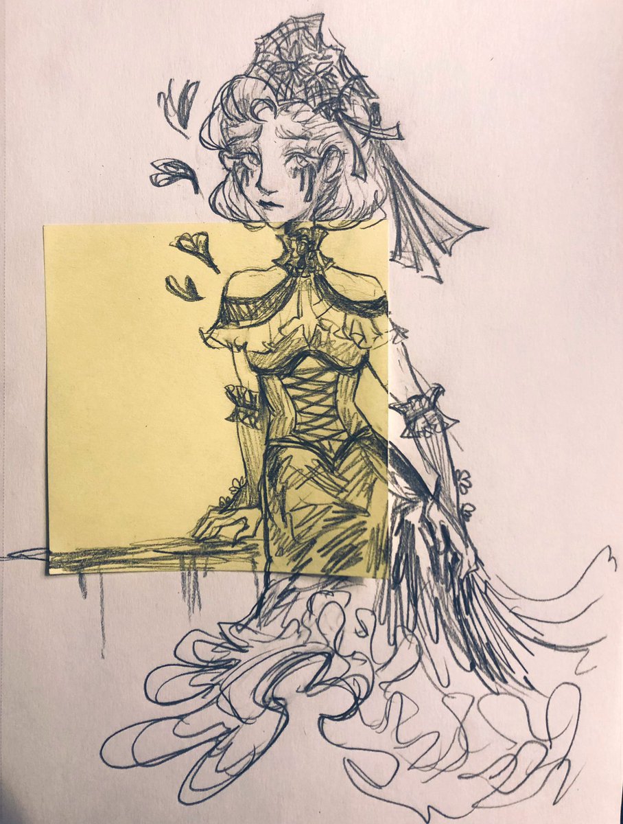 maagikarpy's tweet photo. Blossom of rebirth I drew awhile ago before the voting 
And also because I love Emily 🥺
#sketch #drawing #IdentityV #emilydyer #fanart https://t.co/pRiE4HQ7G3