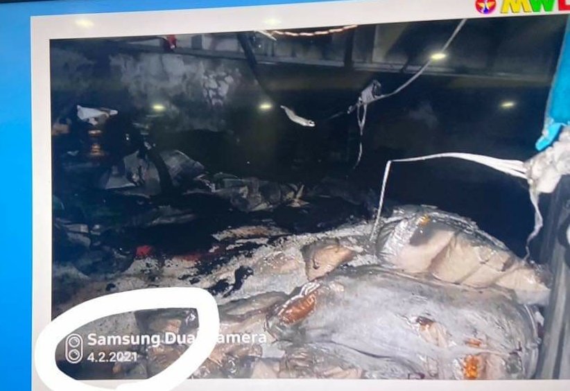 Military media, MWD broadcasted this photo last night that the protestors was burning and destroying on March 30. But the photo's Watermark showed that it was taken on February 4. Does it mean that Coup Council is lying in their owed Media?
#WhatsHappeningInMyanmar