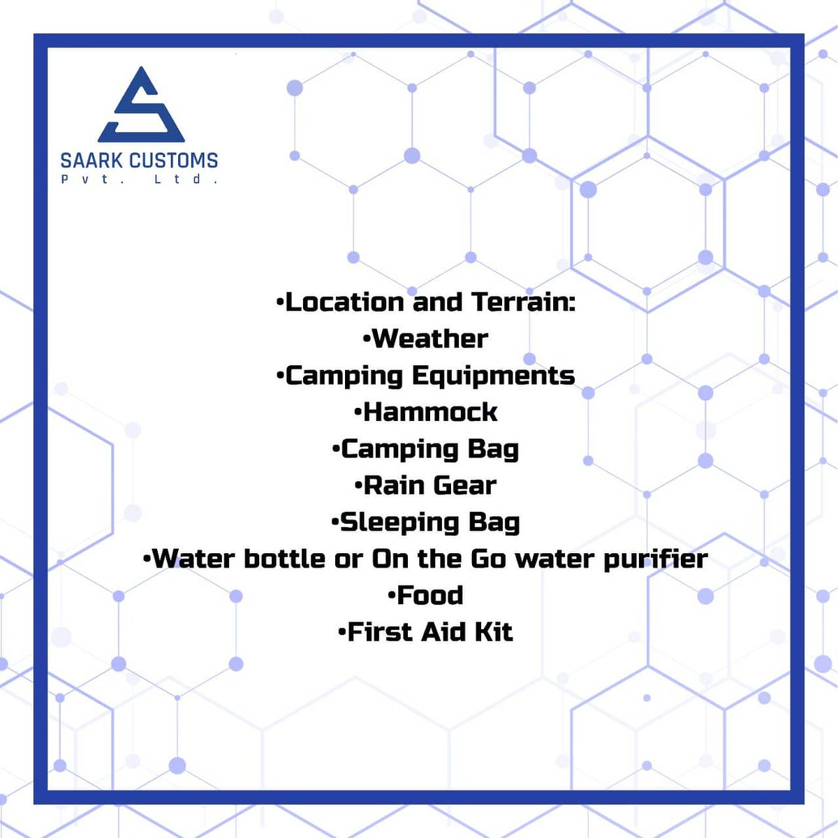 CustomsSaark's tweet photo. Sometimes you don't need a therapy, you just need to go for a Camping 🏕️ 
.
.
Know what are the basic things one should have knowledge of before going to camping.
Like👍🏻 &amp; Retweet 🔁 https://t.co/St4rhKMa44